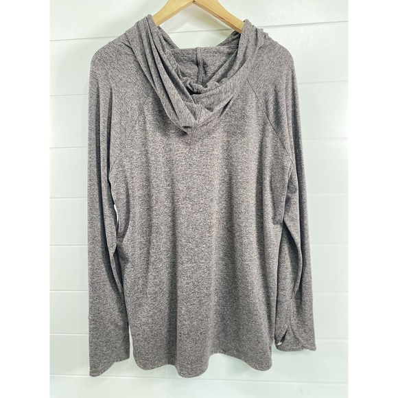 Athleta Pullover Hoodie Womens Large Long Sleeve Soft Stretch Pocket Activewear - Picture 4 of 13